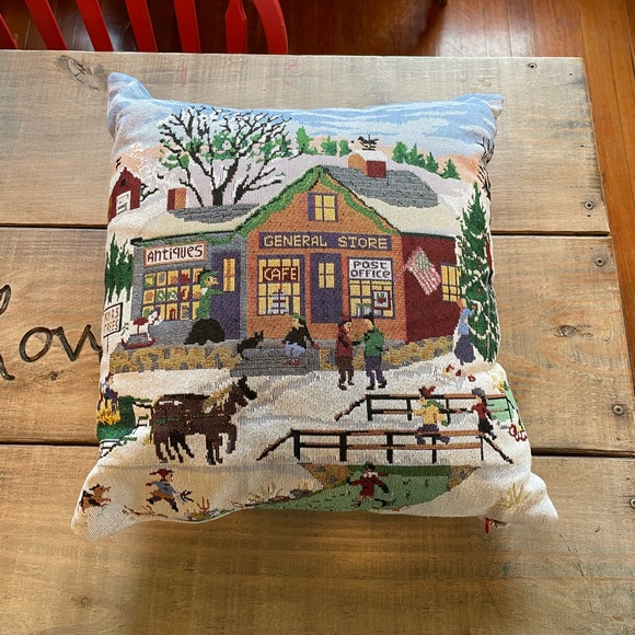 Winter Tapestry Pillow - Picture 2 of 2